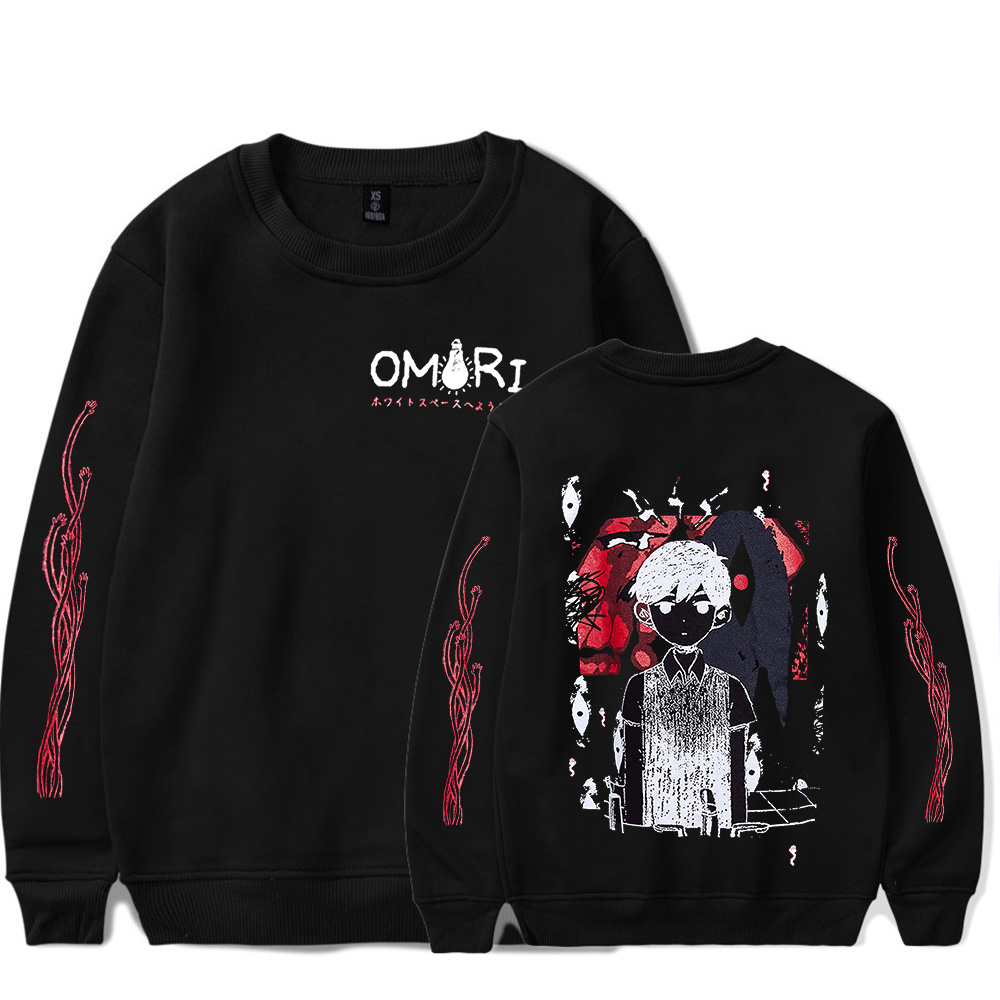 Anime Merch Hoodie - 2023 Omori Kırmızı Uzay Bisikletçi Yaka