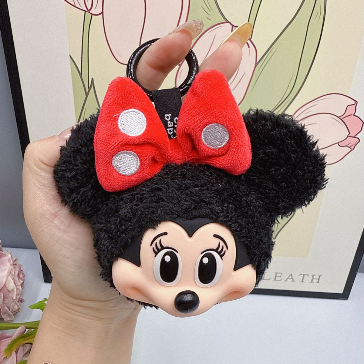 Original Anime Merchandise - Mickey Minnie Peluş Bebek Anahtarlık Sevimli