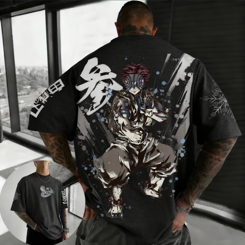 Anime Merchandise For Women - Yaz Artı Boyutu Demon Slayer Anime
