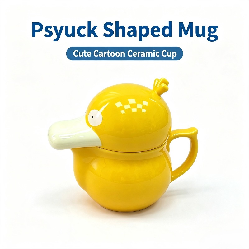 Anime Merchandise Mugs - Yaratıcı Psyduck Ev Seramik Kupa Anime