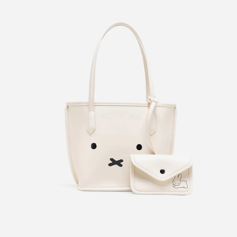 Anime Tote Bag - 2 adet Kawaii Miffy serisi kadın