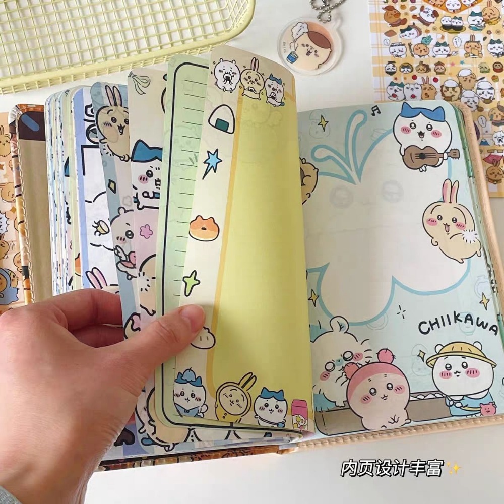 Art Book Illustration - Yeni Chiikawa Defter Kalınlaştırılmış Sevimli Renkli