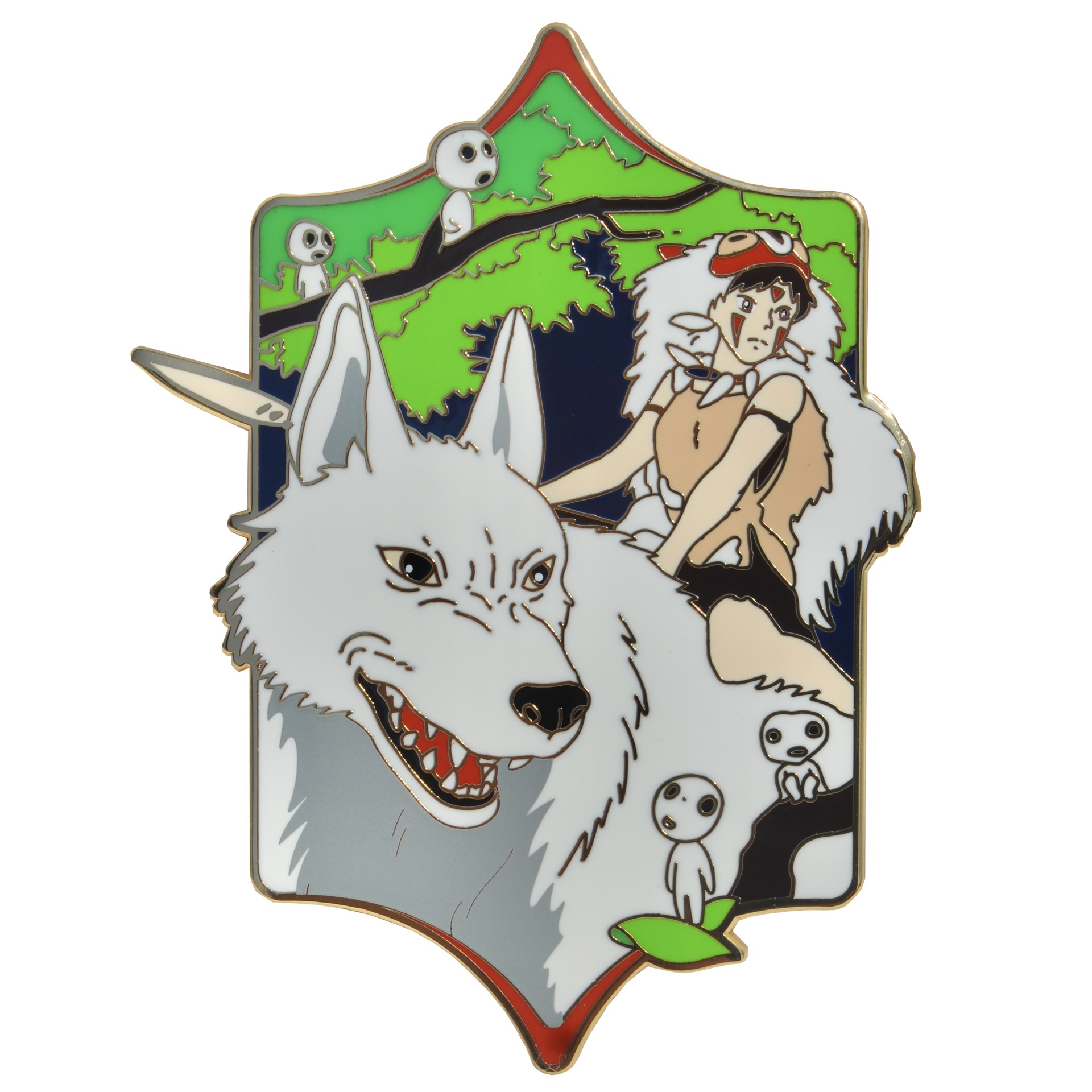 Anime Merchandise In Japanese - Anime Mal Mononoke Broş Prenses Metal