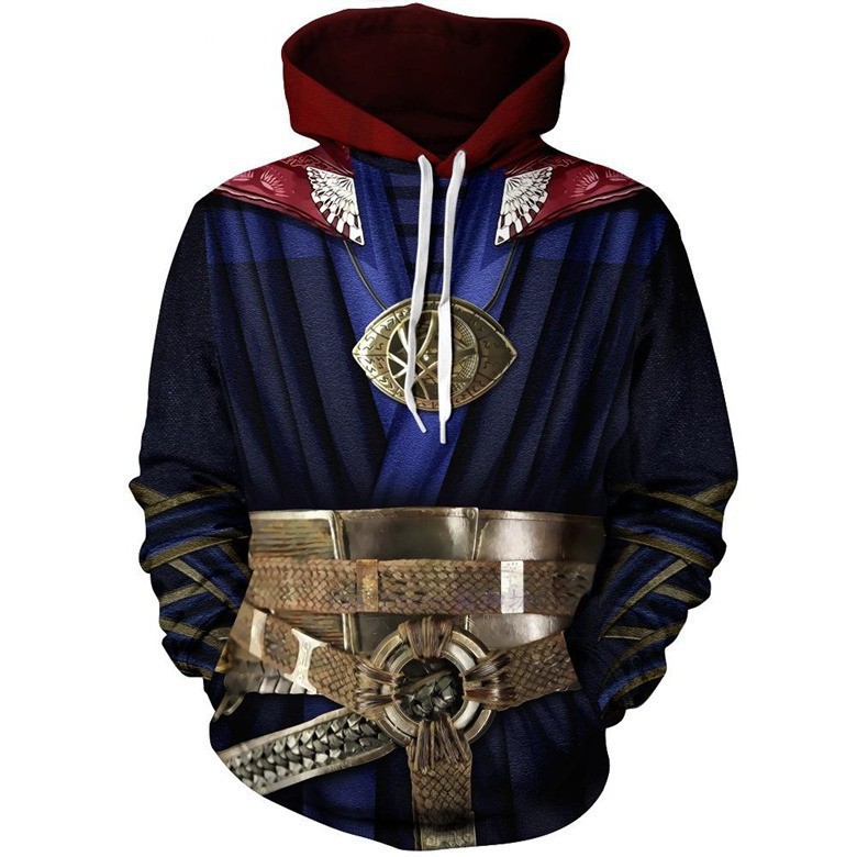 Anime Merchandise In Japanese - Doctor Strange 3D Animasyon Kapüşonlu Üst,