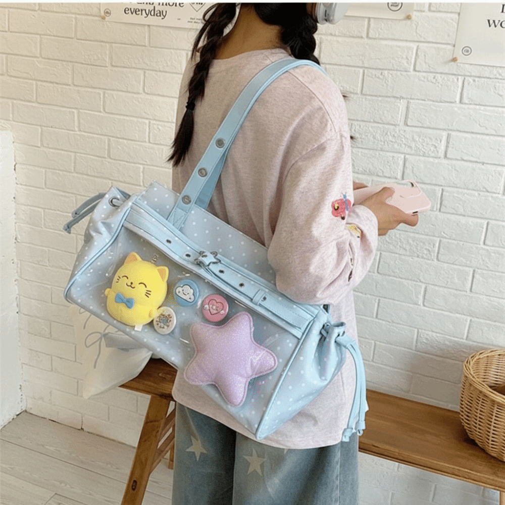 Harajuku Polka Dot Itabag Y2K  - Anime Merchandise Women incelemesi ve fiyatı
