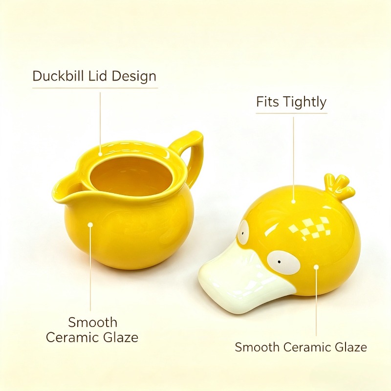 Yaratıcı Psyduck Ev Seramik Ku - Anime Merchandise Mugs incelemesi ve fiyatı