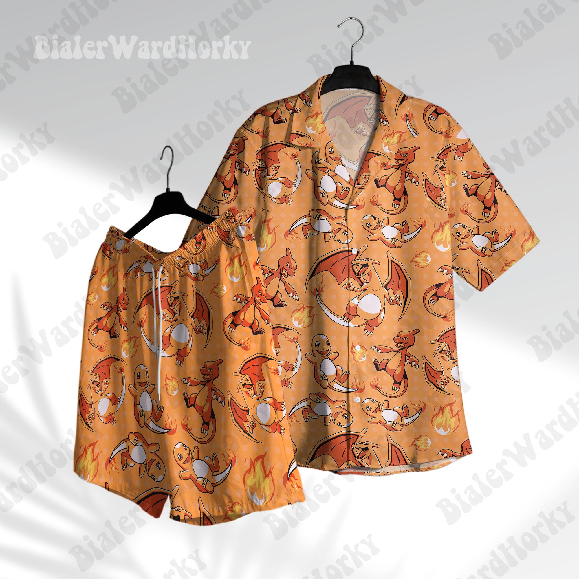 Pokémon Charizard Hawaii Gömle - Anime Merchandise For Women incelemesi ve fiyatı