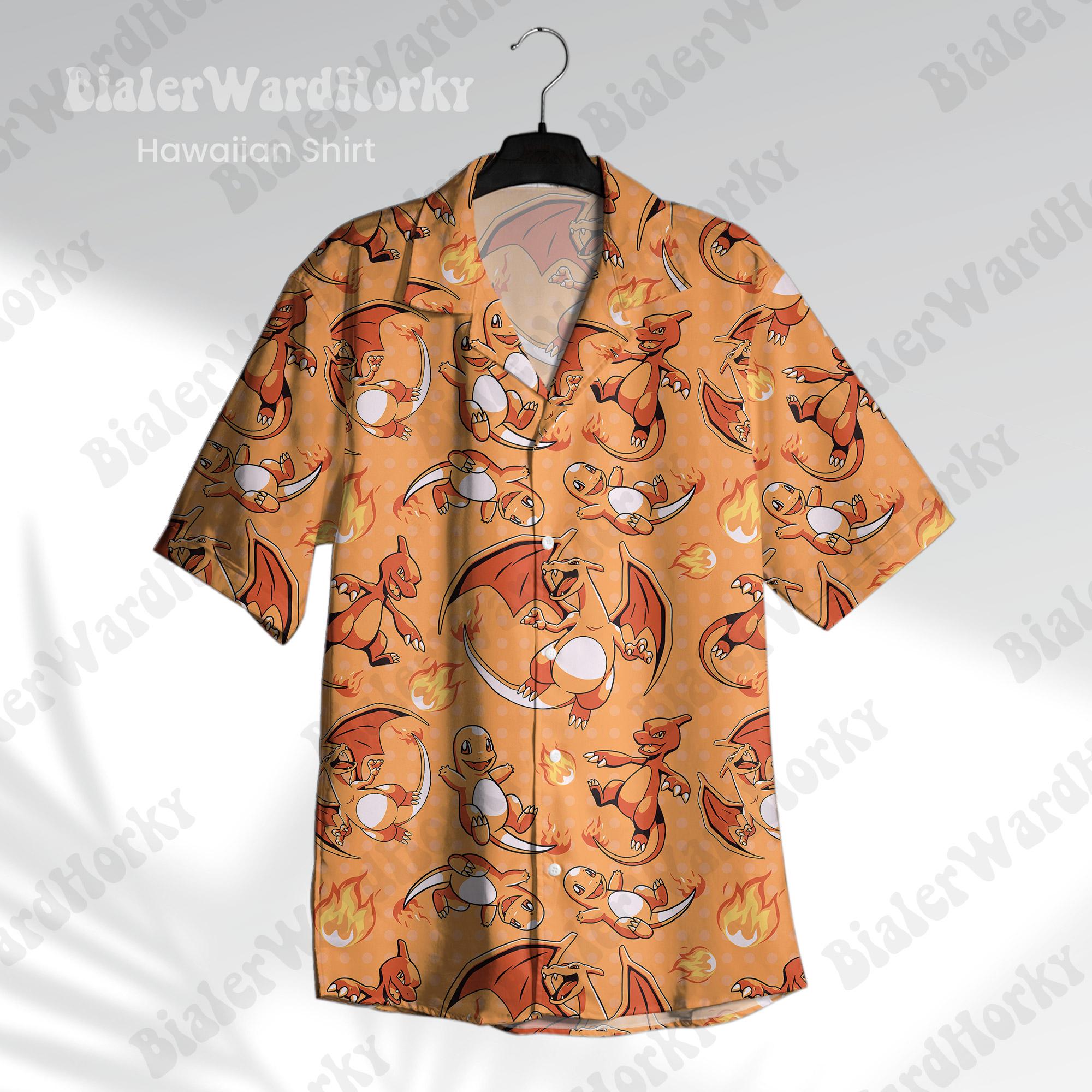 Pokémon Charizard Hawaii Gömle - Anime Merchandise For Women incelemesi ve fiyatı