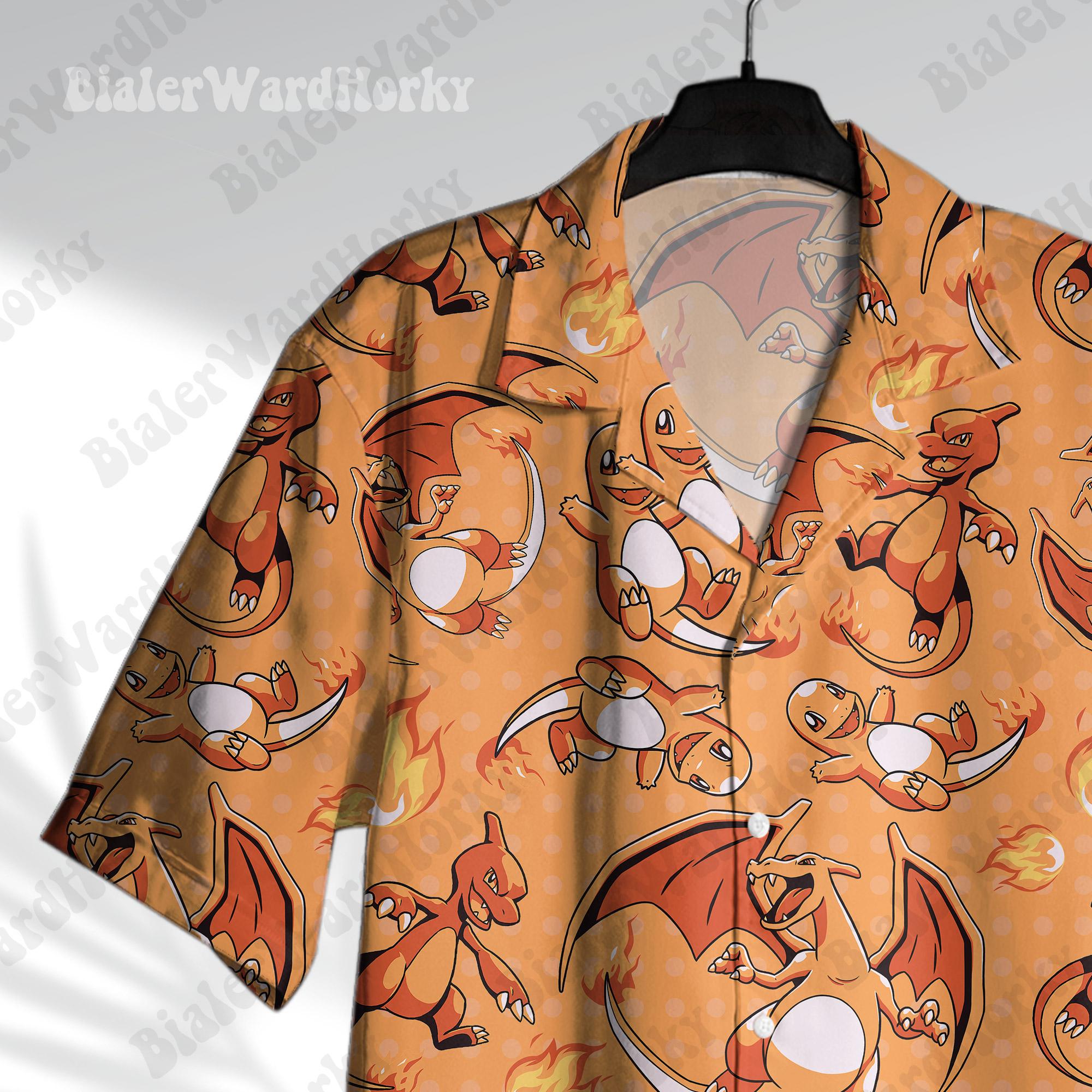 Pokémon Charizard Hawaii Gömle - Anime Merchandise For Women incelemesi ve fiyatı