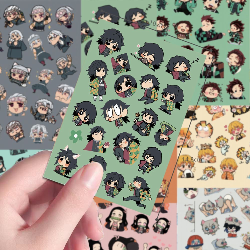 24 adet Chibi Demon Slayer ekr - Sticker Sheet Set incelemesi ve fiyatı