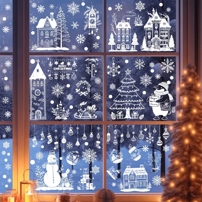 9 Yaprak/set Yeni Noel Statik  - Sticker Sheet Set incelemesi ve fiyatı