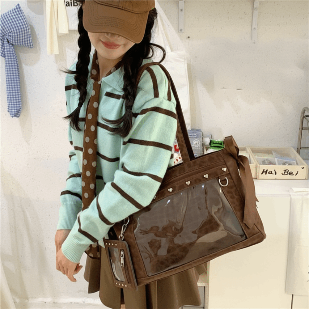 Harajuku Yaylı Perçinli Itabag - Anime Merchandise Women incelemesi ve fiyatı