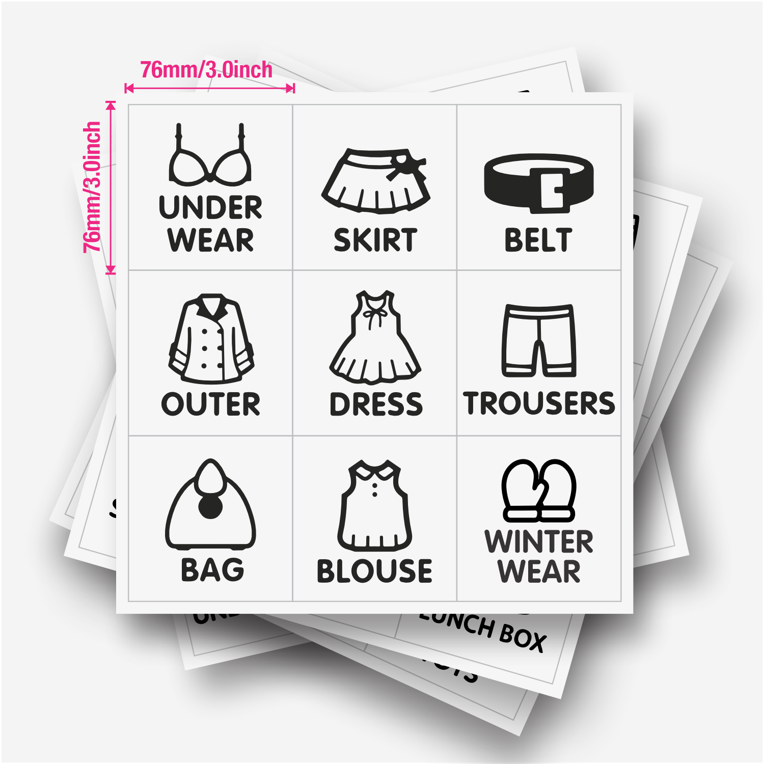 9 adet/çarşaf, Gardırop Düzenl - Sticker Sheet Set incelemesi ve fiyatı