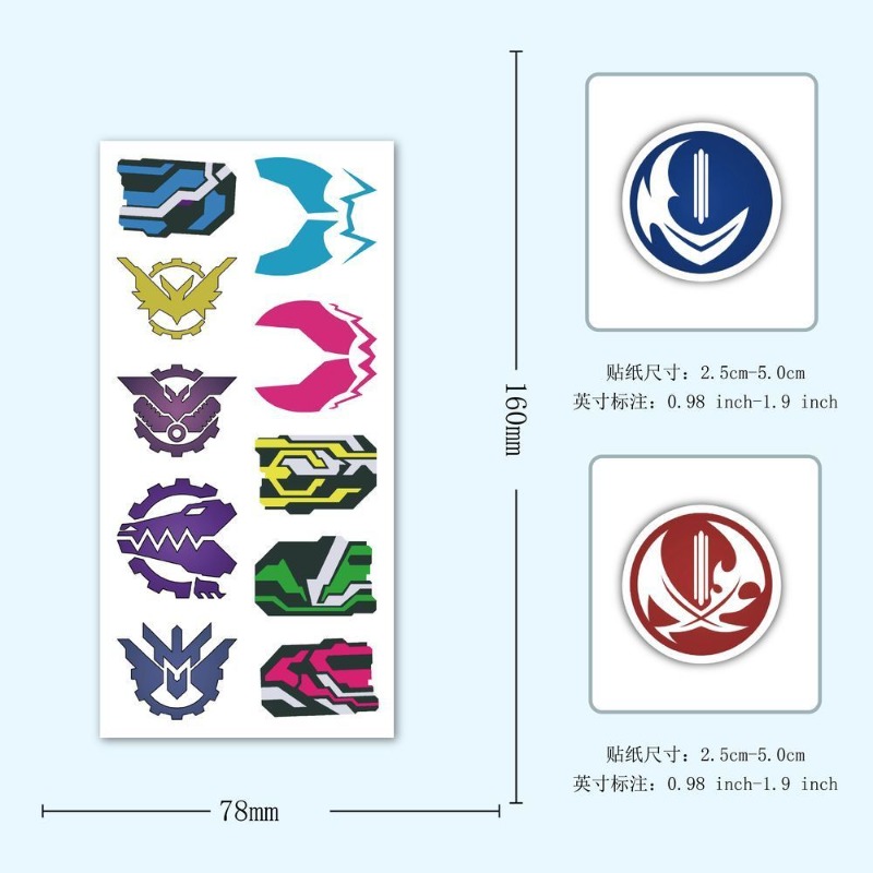 60 sayfa Kamen Rider Logo Çıka - Sticker Sheet Set incelemesi ve fiyatı
